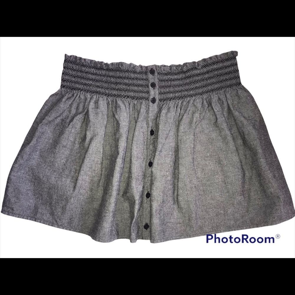 Aerie Soft Denim mini skater Circle Skirt size 8